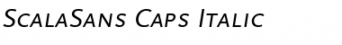 ScalaSans Caps Italic Font
