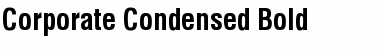 Corporate Condensed Bold Font