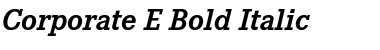 Corporate E BQ Bold Italic