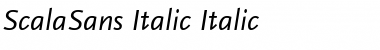 ScalaSans-Italic Italic Font