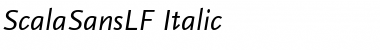 ScalaSansLF Italic Font