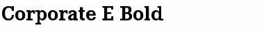 Corporate E BQ Bold Font