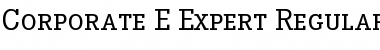 Corporate E Expert BQ Regular Font