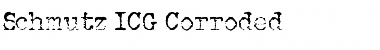 Schmutz ICG Corroded Regular Font