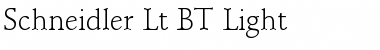 Schneidler Lt BT Light Font