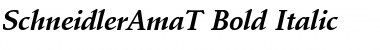 SchneidlerAmaT Bold Italic