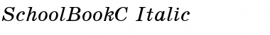 SchoolBookC Italic Font