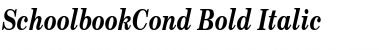 SchoolbookCond Bold Italic
