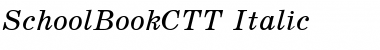 SchoolBookCTT Italic Font