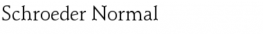 Schroeder Normal Font