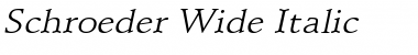 Schroeder Wide Font