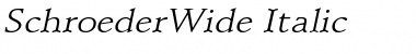 SchroederWide Italic