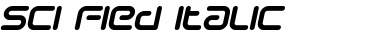 Sci Fied Italic Font
