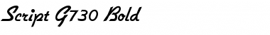 Script-G730 Bold Font