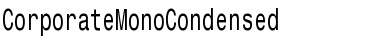 CorporateMonoCondensed Font