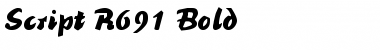 Script-R691 Bold Font