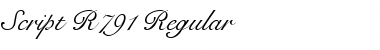 Script-R791 Regular Font