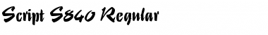 Script-S840 Regular Font