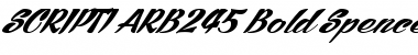 Download SCRIPT1 ARB245 Bold Spenceria Font
