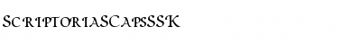 ScriptoriaSCapsSSK Regular Font