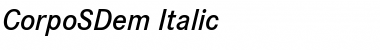 CorpoSDem Italic Font