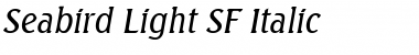 Seabird Light SF Italic Font