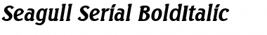 Seagull-Serial BoldItalic Font
