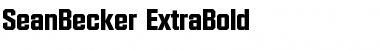SeanBecker-ExtraBold Font