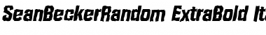 SeanBeckerRandom-ExtraBold Italic