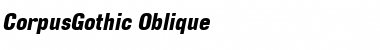 CorpusGothic Oblique Font