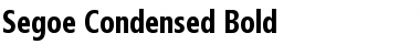 Segoe Condensed Bold Font