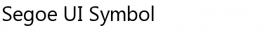 Download Segoe UI Symbol Font
