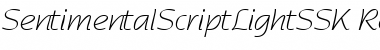 SentimentalScriptLightSSK Regular Font