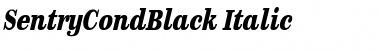 SentryCondBlack Italic Font