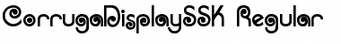 CorrugaDisplaySSK Font