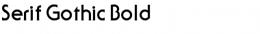 Download Serif Gothic Font