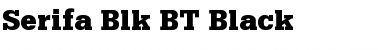 Serifa Blk BT Font