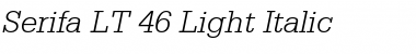 Serifa LT 45 Light Font