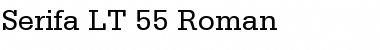 Serifa LT 55 Roman Regular Font