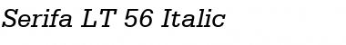Serifa LT 55 Roman Italic Font