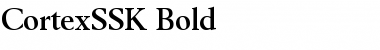 CortexSSK Bold Font