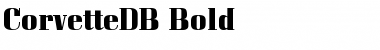 CorvetteDB Bold Font