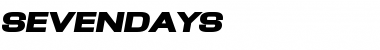 Download SevenDays Font