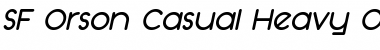 SF Orson Casual Heavy Oblique Font