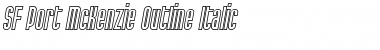 SF Port McKenzie Outline Italic Font