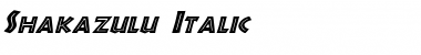 Shakazulu Italic Font