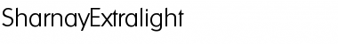 SharnayExtralight Regular Font