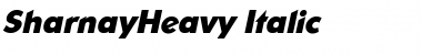 SharnayHeavy Italic Font