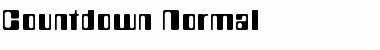 Countdown Normal Font