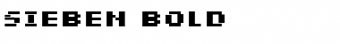 sieben Bold Font
